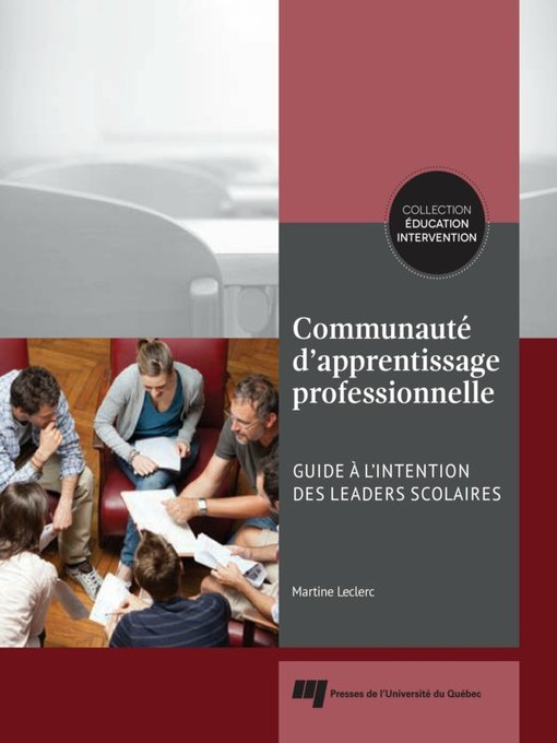 Title details for Communauté d'apprentissage professionnelle by Martine Leclerc - Available